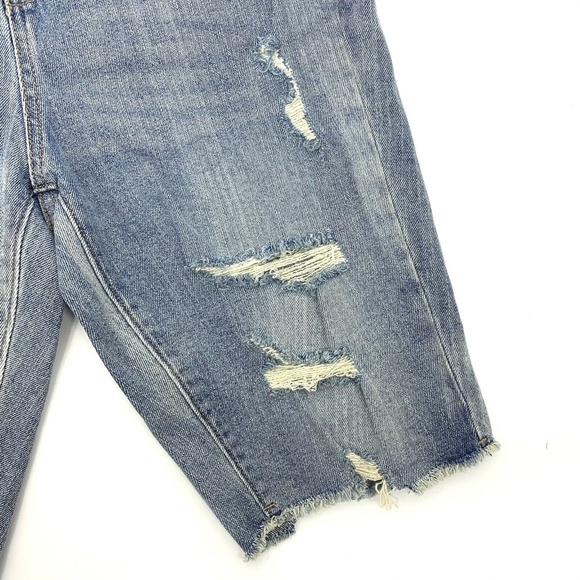 Wild Fable Distressed Denim High Rise Bike Shorts - Picture 6 of 9
